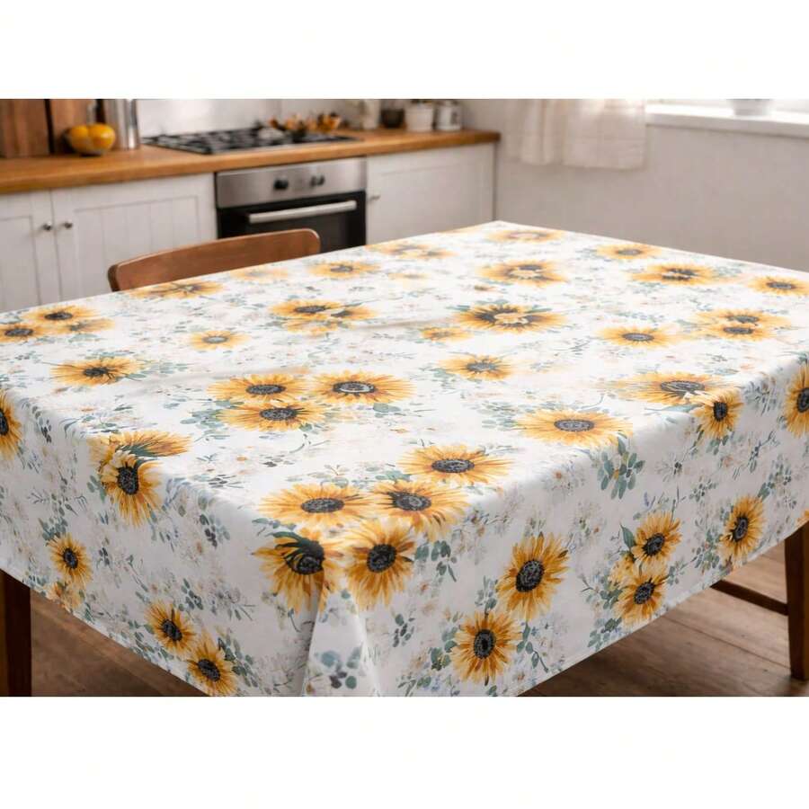 Toalha Térmica de Mesa Tema Girassol – Prática, Resistente e Decorativa para sua Cozinha