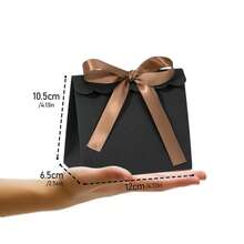 20pcs Mini Packaging Bags, Lace Small Paper Bags, Ribbon Bow Delicate Packaging Bags, Gift Boxes, Small Gift Bags, Suitable For Wedding Party, Candy Packaging - Lace-trimmed Paper Bag - View 4