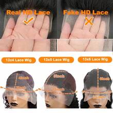Loose Deep Wave Lace Front Wigs Human Hair 13x6 HD Lace Deep Wave Frontal Wig 250% Density Glueless Human Hair Wigs For Women Wet And Wavy Curly Wig Brazilian Pre Plucked 13x4 Transparent Deep Wave Lace Front Wig With Baby Hair For Christmas Gifts - Natural Black - 查看 10
