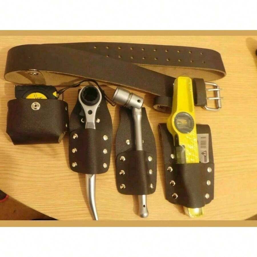 Scaffolding Strong LEATHER BELT WITH 4 PCS FULL TOOLS SET 1921 MM RATCHET - A - View 1