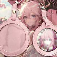 58/75mm圆形透明窗口徽章保护套，水晶徽章展示袋，便携式/悬挂式 - 彩色 - 查看 9