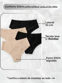 Set Of 4 Seamless High-Waisted Panties With Laser Cut Detail In Neutral Colors - Cos Mamut - Multicolor - Ver 2