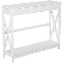 HOMCOM Bench Table - White - View 6