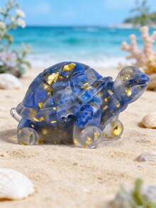 1/3/6/12pcs Multi-Color Crystal & Resin Sea Turtle Decorations - Healing Gemstone Pocket Decor, Suitable For Home Living Room Bedroom Office Aquarium Ornaments - Sea Turtles - View 15