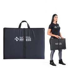 Colchonete Dobrável Academia Ginástica Pilates Fitness Exercícios Funcionais Impermeável - Preto - Visão 4