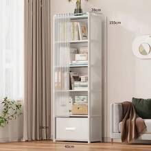 1pc Wardrobe Closet, Simple Dust-Proof Rental Home Use, Minimalist Assembly Storage Cabinet, Multi-Layer Clothing Rack - Black - View 9