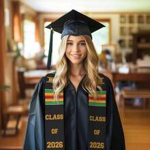 2026 Graduation Stoles Grad Stoles, Unisex Adult Graduates, Sash For High School, College, Bachelor, Degrees 4.5"(Width) X 62"(Length) - 2026屆 1 - 查看 5