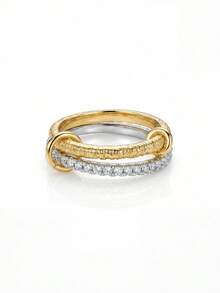 1 Stück 925 Sterling Silber glatter Dreifach-Reifen-Ring, geeignet für Frauen, elegante Kristall-Ohrringe, exquisiter Schmuck - Verschiedenfarbig - Übersicht 28