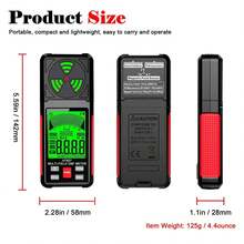 3 In 1 EMF Detector, High Precision EMF Meter, RF E F MF EMF Reader, Home Office - Black - View 10