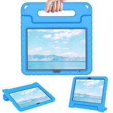 High-Quality Tablet PC Case With Stand, Built-In Screen Protector, Lightweight Handgrip Shell - Blue - View 12