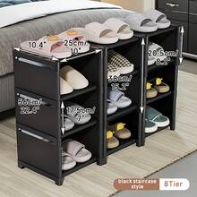 Kệ giày đứng 8/9 tầng, tháp giày hẹp, kệ đựng giày góc, lý tưởng cho không gian nhỏ ở lối vào, hành lang, phòng khách, kệ đựng giày đa chức năng tiết kiệm không gian, kệ góc nhỏ gọn cho khu vực chật hẹp, thiết kế chắc chắn, dễ lắp ráp, giúp sắp xếp giày dép gọn gàng và dễ lấy, món quà tuyệt vời cho Ngày của Mẹ và làm mới không gian nhà vào mùa xuân, tối đa hóa không gian sàn và tăng cường sự ngăn nắp cho căn phòng. - Nhiều màu - Xem 11