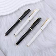 高品质男女通用圆珠笔，黑色墨水，商务礼品笔，办公文具，学生书写笔 - A - 查看 1