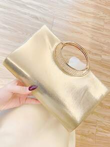 Women's Fashion Sparkling Crystal Rhinestone Clutch Purse, Luxury Shiny Rhinestone Evening Handbag For Prom, Party, Ball, Birthday Celebration, Bridal Clutch, Perfectly Matching With Bridal Party, Prom Bag For Party.Elegant Sparkling Evening Purse For Women, Crystal-Detailed Hand-Held Clutch With Radiant Shine, Versatile Formal Bag For Weddings, Proms And Black-Tie Events.Sparkling Evening Purse, Crystal Clutch Bag, Formal Handbag, Wedding Purse, Prom Clutch, Black-Tie Event Bag, Radiant Clutch, Elegant Night Bag, Versatile Clutch, Celebration Accessory, Women's Formal Bag, Party Purse, Shimmer Bag, Gala Clutch, Special Occasion Bag.Christmas,Christmas Gifts,Gifts For Women,Crossbody Bags For Women,Purses,Purses And Bags Women,Makeup Bag,Bags For Women,Shoulder Bag,Carteras Para Mujer,Christmas Bags,Carteras Para Mujer,Mom Gifts,Makeup Bag,Personalized Gifts,Teacher Gifts,Teacher Christmas Gifts,Totes Bags For Women,Purses And Bags Women,Purses And Bags - 金色 - 查看 6