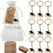 15Pcs/Set Graduation Hat Keychain Number Pendant Keychain, Suitable For Graduation Souvenir Gifts - Multicolor - View 6