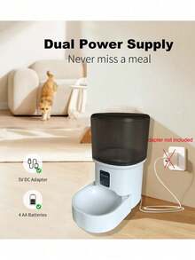 4L Alimentador automático para gatos, alimentador automático para mascotas para gatos y perros, fácil de instalar y limpiar - 4L - Ver 10