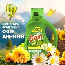 Gain Laundry Detergent Liquid With Odor Fighters, Original Scent, 46 Fl Oz, 32 Loads – Powerful Stain Removal, Odor Control, And Freshness – Long-Lasting Original Scent That Keeps Clothes Fresh For Weeks – Tough On Dirt, Gentle On Fabrics – Hypoallergenic,  For All Washers – Ideal For Family-Sized Loads, Deep Cleaning, And Everyday Use – Keeps Clothes Soft, Clean, And Smelling Great - 1 - Xem 8