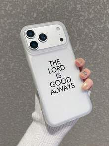 1 ốp lưng điện thoại in khẩu hiệu "CHÚA LUÔN TỐT LÀNH", chất liệu TPU mờ bán trong suốt, chống sốc, thiết kế theo tinh thần Cơ đốc giáo, bề mặt mềm mại, tương thích với iPhone 11/12/13/14/15/16/16 Plus/17/17 Pro/17 Pro Max và Galaxy S24 Ultra/S25 Ultra/A16/A17, thích hợp làm quà tặng cho người theo đạo Cơ đốc, quà sinh nhật, quà kỷ niệm và sử dụng hàng ngày. - trắng - Xem 3