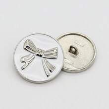 5/10 chiếc khuy bấm tròn bằng kim loại hình nơ, thích hợp cho áo khoác, áo vest, áo len, áo sơ mi, quần áo tự may, đồ thủ công, dụng cụ nghệ thuật, phụ kiện may vá. - Cung tròn - Xem 9