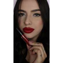 KIT 3 Hannah Beauty Batons Matte Hannah (Vermelho), Hidratante Longa Duração, Promoção, Vegano, Sem alcooal, Volume, Top - Multicolorido - Visão 2