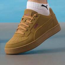 Puma Caven 2.0 Buck Low-Top Sneakers, Lightweight Athletic, Classic Minimalist, Comfortable Commute, Casual Shoes - Bronze - View 1