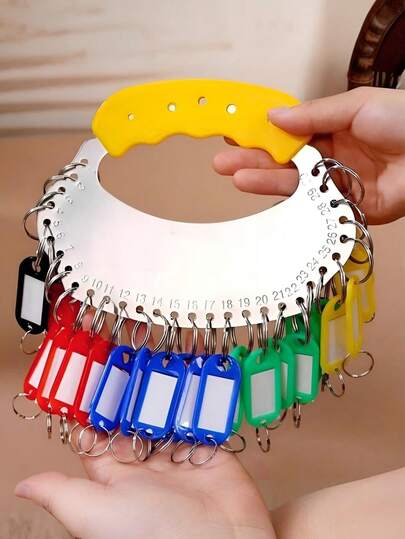 10 Pieces Key Tags For Luggage, Key Tags, Plastic Key Tags For Office Hotel Travel Luggage Tags (5 Colours 4.8 Cm X 2.2 Cm)