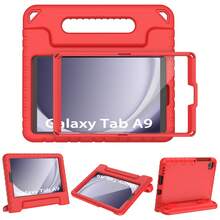 High-Quality Tablet Protective Case With Stand, Built-In Screen Protector, Shock-Resistant Lightweight Handgrip Cover - Red - View 19