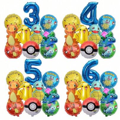 10PCS Balloons Set – 32inch & Blue Number 1-9 Balloons! Perfect For Kids' 1-9th Birthday Party Decorations, Must-Have Themed Supplies!