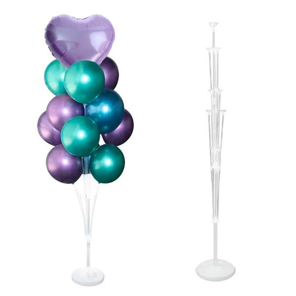 Base de Chão para Balões 80cm - Suporta até 13 Bexigas