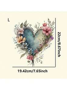 Bộ 1/2/3 miếng dán chuyển nhiệt hình trái tim, thích hợp để tự làm áo phông, quần jean, gối, ba lô, mũ và bọc ghế sofa. Chống thấm nước, chống phai màu, có thể giặt được, chất liệu nhựa, họa tiết vui nhộn, dùng để trang trí vải, làm đẹp quần áo, dành cho người yêu thích thủ công. - L - Xem 2