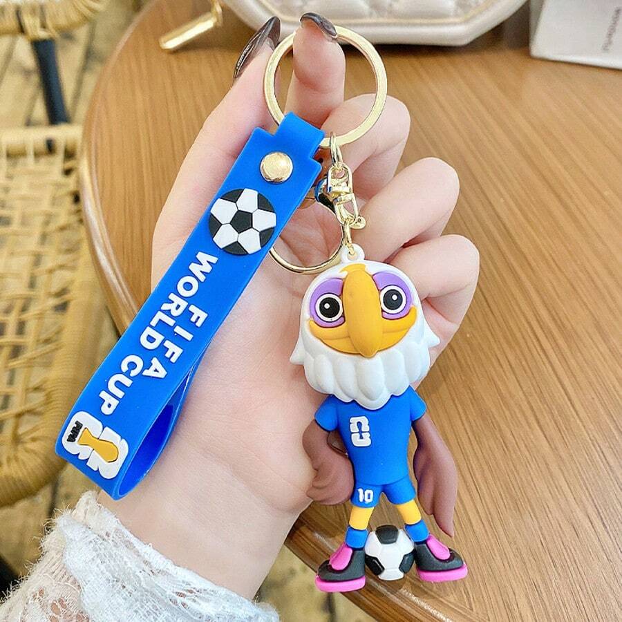 2026 FlFA World Cup Mascot Keychain, USA-Canada-Mexico Football Pendant, Fan Souvenirs, Gift Pendant, Fan Creative Gift, Car Key Pendant, Schoolbag Pendant - chim ưng - Xem 1