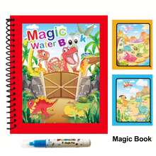 1pc Magic Water Picture Books, Reusable Magic Drawing Books And Pens, Activity Books, Random Color Pens - Multicolor - View 8