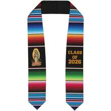 2026 Graduation Stoles Grad Stoles, Unisex Adult Graduates, Sash For High School, College, Bachelor, Degrees 4.5"(Width) X 62"(Length) - Đức Mẹ Guadalupe 3 - Xem 1