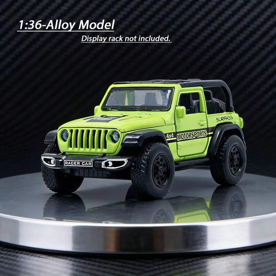 1:36 Scale Four-Door Openable Convertible Alloy Model Off-Road Vehicle Display Piece. - Compact And Exquisite. - Perfect As A Gift Or Desk Ornament. - Multicolor - View 1
