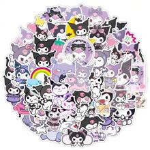 SANRIO 50 miếng dán graffiti Kuromi - Chống thấm nước, thích hợp dán lên bình nước, điện thoại và các vật trang trí sáng tạo khác | Miếng dán - 50 CÁI - Xem 2