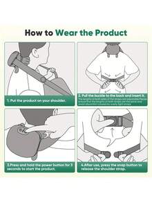 LEVIATECH Un nuevo tipo de masajeador de cuello y hombros con presión digital, con funciones avanzadas de masaje con presión digital, masaje de manos, cuello y hombros, así como funciones de terapia de vibración y calor. Recargable, adecuado para uso en el hogar, la oficina y los viajes. - Multicolor - Ver 12