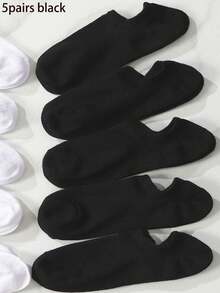 10pairs/Set Multicolor Casual Socks For Women, Summer Breathable Ankle Socks, Non-Slip Hidden Liner Socks - Multicolor - View 13