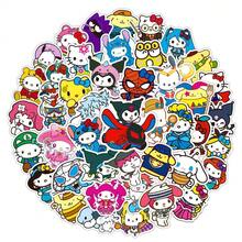 Sanrio 50张/包 三丽鸥角色扮演涂鸦贴纸 - 防水PVC贴纸，适用于电动自行车、笔记本电脑和水杯 - 50件 - 查看 1
