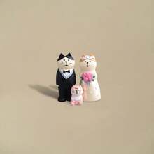 4件套治愈系猫咪家庭相框桌面摆件，手绘树脂饰品，结婚礼物，周年纪念礼物，送给父母、朋友 - 婚禮主題擺飾 - 查看 5