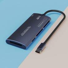 6-In-1 Fast USB Card Reader Multi-Function Memory Card Adapter, Supports SD/TF/XD/CF/M2 Camera Data Transfer - Multicolor - View 7