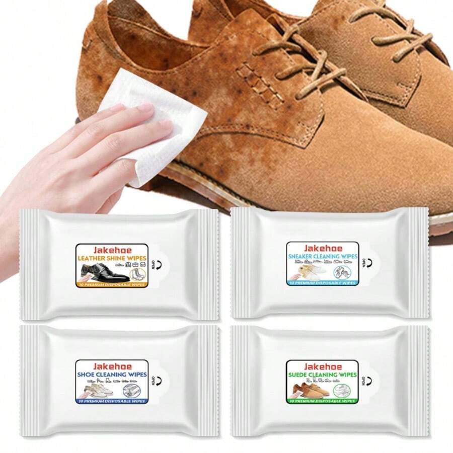 10片装皮革、绒面革、运动鞋清洁及皮革护理湿巾 - 彩色 - 查看 1