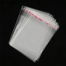 100pcs Transparent Self-Sealing OPP Plastic Bags, Resealable Gift Packaging Bags For Jewelry, Accessories, Party Favors, Toys, Clothes, Shirts, Pants, Apparel, Suitable For Travel, Storage, Packaging, Holidays, Gifting, Shipping And More - Transparent 100 - View 4