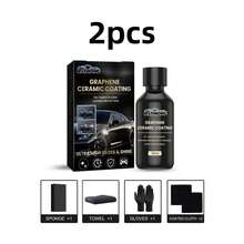 rayhong 石墨烯陶瓷涂层，结合纳米碳材料技术和精密电镀工艺，形成超疏水保护层。具有极佳的防水防污性能，水滴自动滑落，灰尘污垢易于擦拭清洁，适用于汽车漆面护理。 - 液體 - 查看 10
