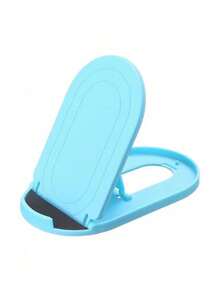 1pc Portable Foldable Desk Phone/Tablet Holder, Creative Bedside Phone Stand, Fashionable Compact Design, Convenient Hands-Free Viewing, Multi-Purpose Phone Holder, Small Gift - Multicolor - View 24