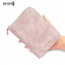 Passport Holder With Zipper, Slots For ID Card And Credit Card, Portable Foldable Storage Bag, Essential Travel Document Organizer, Fashionable Design, Suitable For All Seasons, Indispensable Travel Accessory - Multicolor - View 8