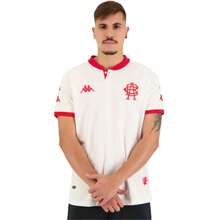 Camisa Kapa Away Player Kombat Bangu 2023 Masculina - Vermelho e Branco - Visão 1