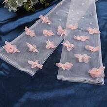 1 对复古花卉珍珠新娘长袖袖口配饰，适用于婚纱、舞会礼服、情人节礼服 - 米色 - 查看 5