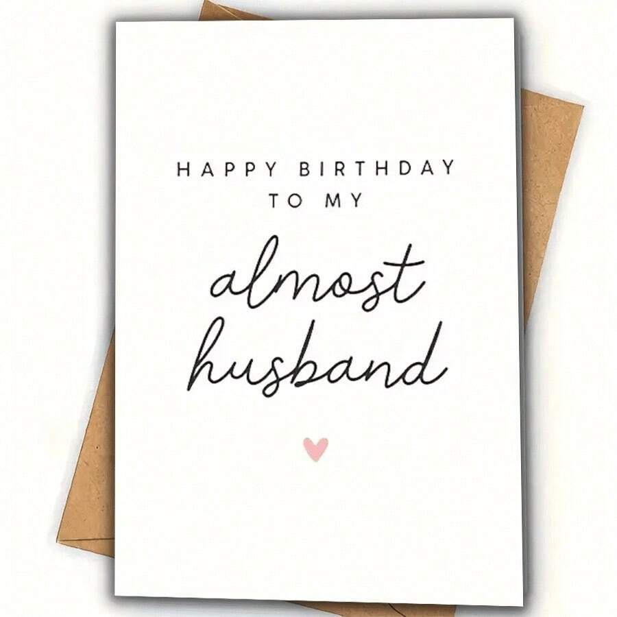 1pc, Boyfriend Birthday Card, Husband Birthday Card, To My Favourite Person, Girlfriend Birthday Card, Wife Birthday Card, Birthday Card, Small Business Supplies, Thank You Cards, Birthday Gift, Cards, Unusual Items, Gift Cards,Christmas - Multicolor - View 1