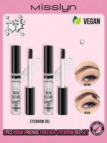 MISSLYN - 2支装眉胶套装，眉胶：打造精准眉妆，分离眉毛和睫毛，打造光泽妆效，持久不脱妆 - 無色 - 查看 10