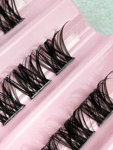 120 Pcs Natural 8-16mm Mixed Length D Curl Individual Lashes Fluffy Soft Thick Eyelashes Clusters Create Charming Eyes Natural & Voluminous, Eyelash Clusters, Individual Lashes, False Eyelashes - D - View 7