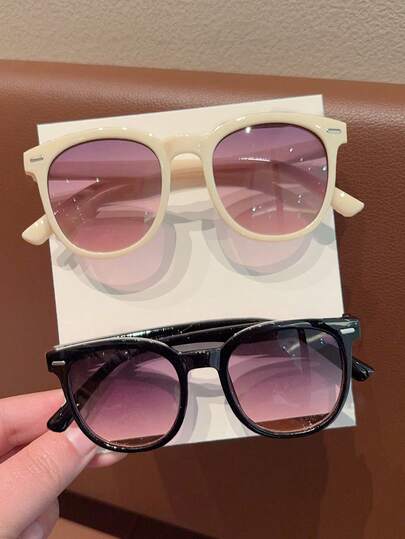 2026 talla grande nuevo 2/4 piezas Gafas clásicas de colores mixtos para niños y niñas, diseño irregular cuadrado, moda infantil, regalo de regreso a la escuela, solo tarjeta, no envío